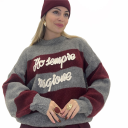 maglione con ricamo ho sempre ragione